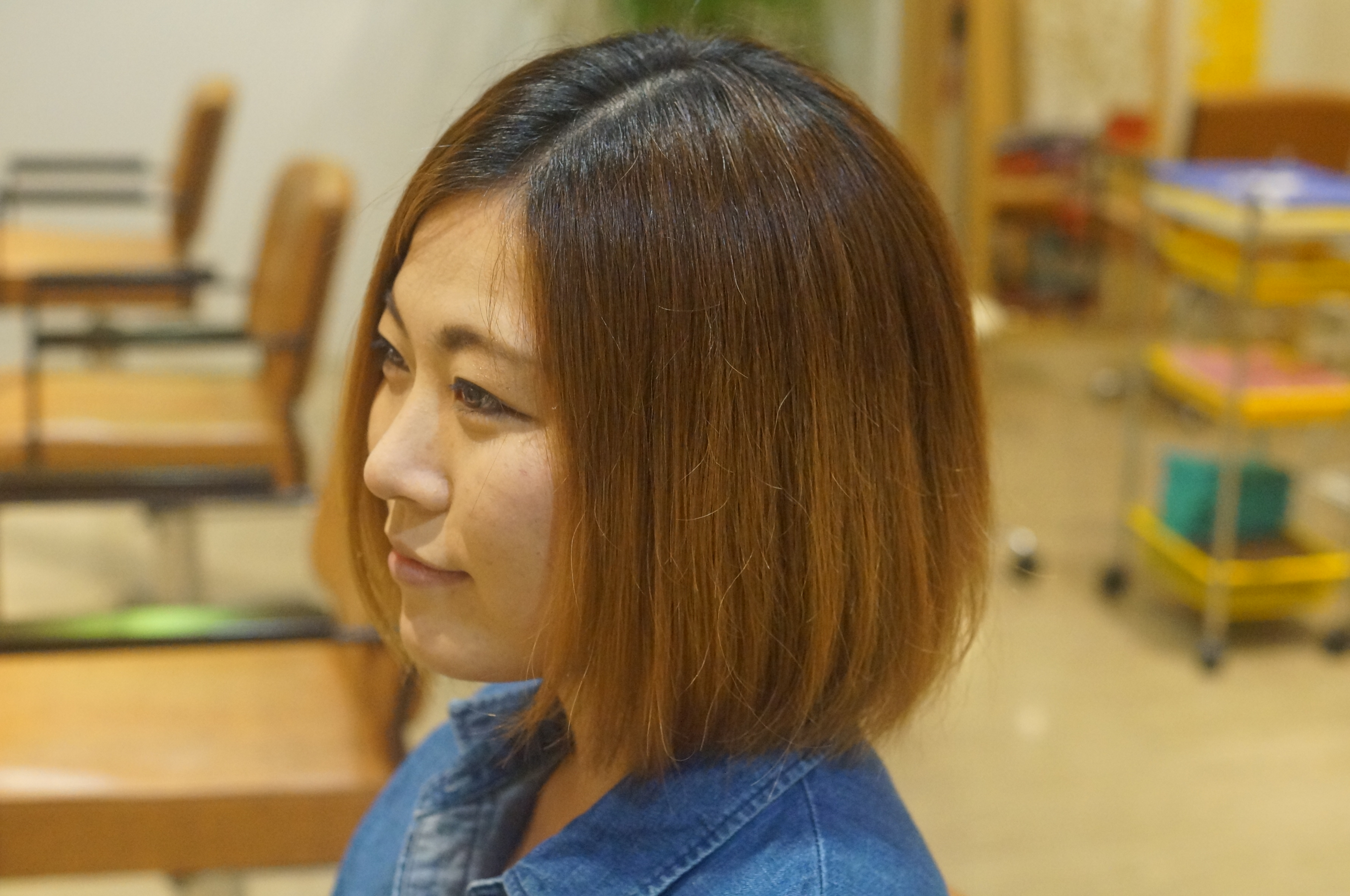 カットモデルで勉強中 富山市新庄 美容室 デジール ブログ カットモデルで勉強中 富山市新庄 美容室 デジール ブログ