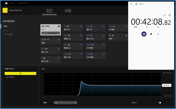 CORSAIR HX1500i_Fan-Start_High-temp