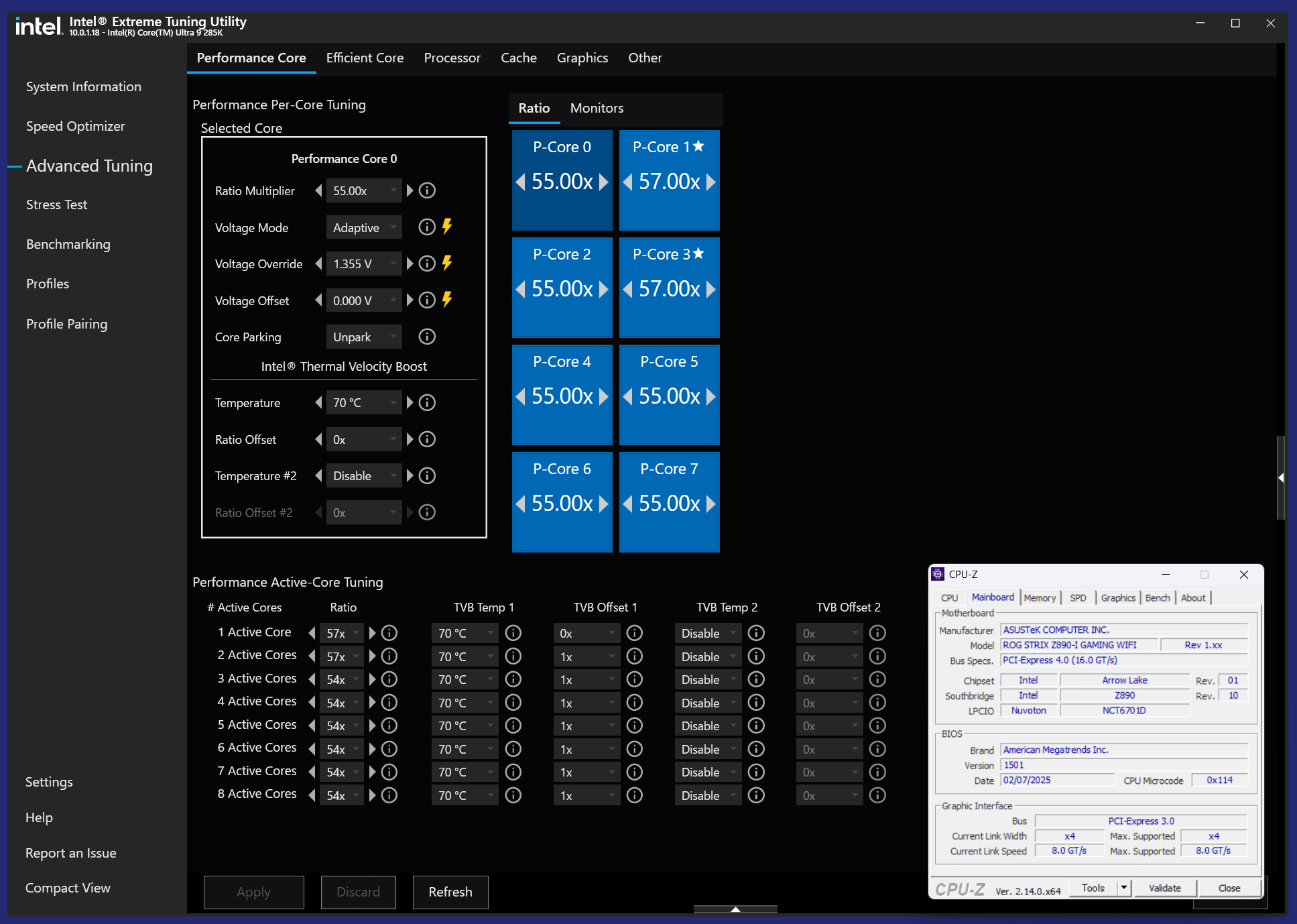ASUS ROG STRIX Z890-I GAMING WIFI_XTU_Core Ultra 9 285K (2)