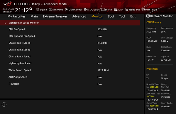 test-system-fan-speed