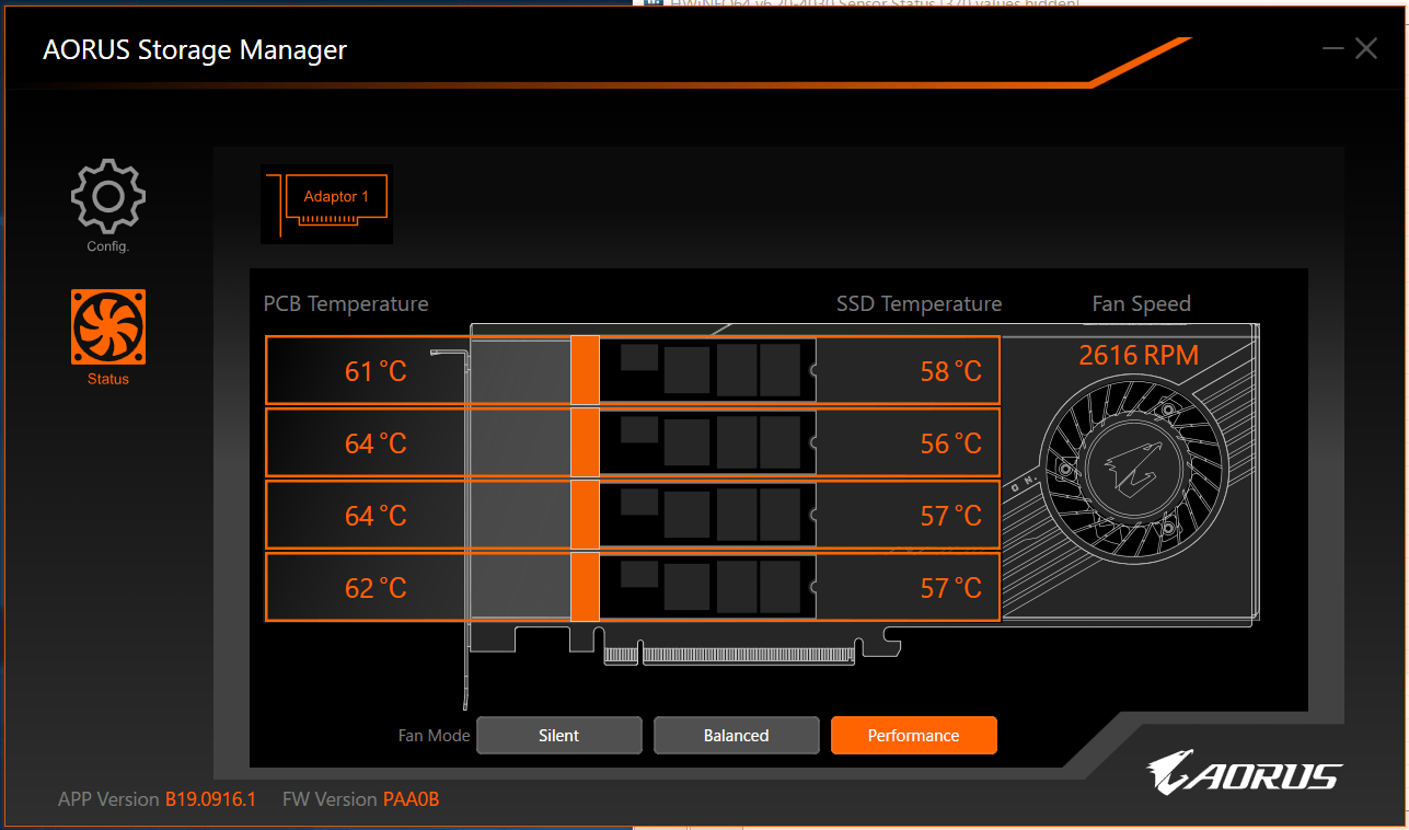 AORUS Gen4 AIC Adapter Card_temp_Performance