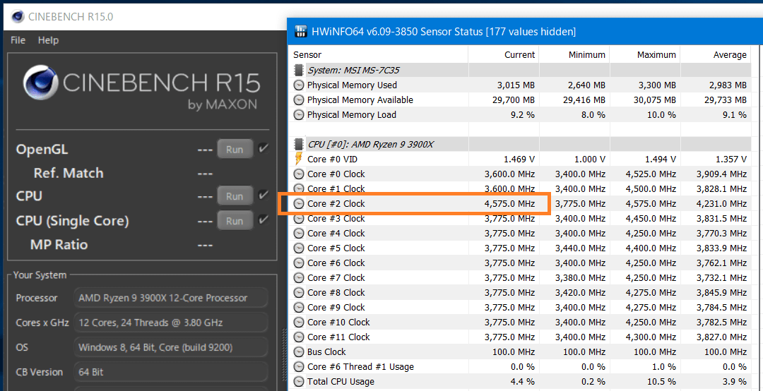 AMD Ryzen 9 3900X_Core-Clock_Boost_Single