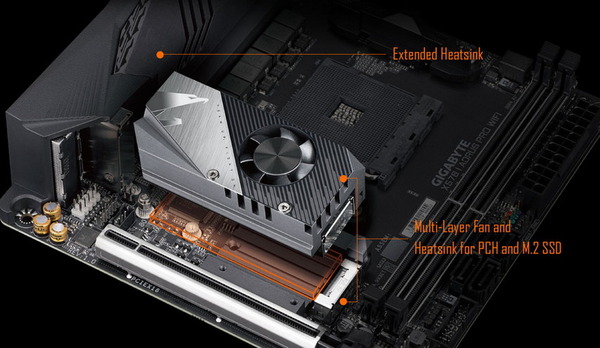GIGABYTE X570 I AORUS PRO WIFI_VRM_cooler