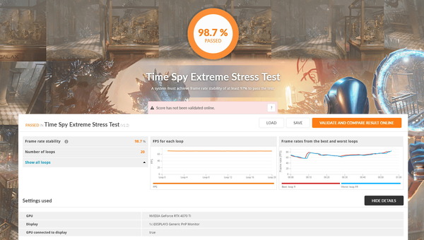 Palit GeForce RTX 4070 Ti GameRock Premium_Stress_TS