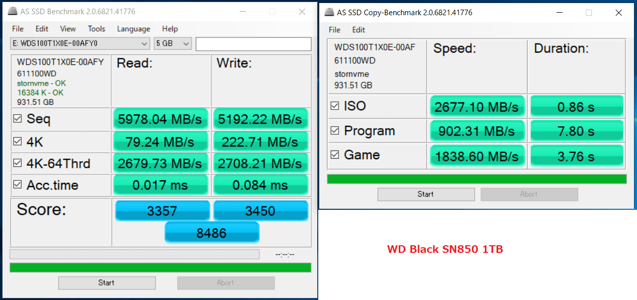 WD_BLACK SN850 NVMe SSD 1TB_AS