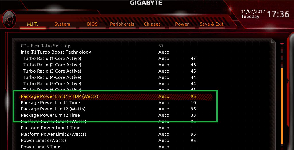 GIGABYTE Z370 AORUS Gaming 7_BIOS_OC_8