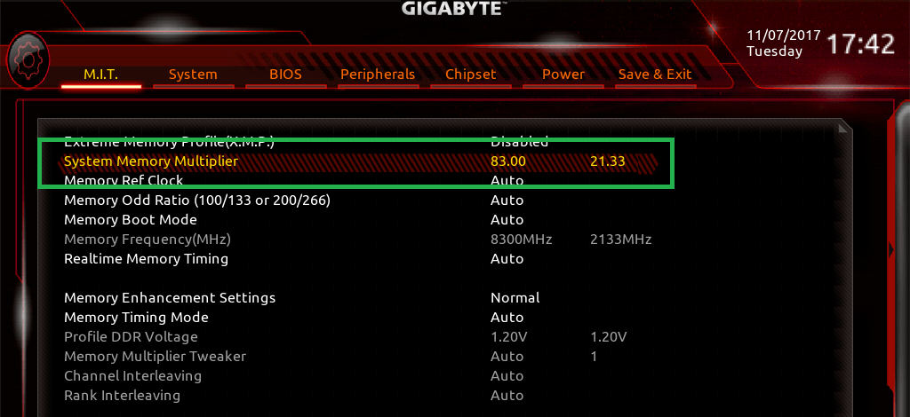 GIGABYTE Z370 AORUS Gaming 7_BIOS_OC_10