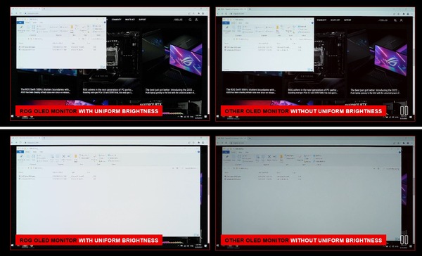ASUS ROG Swift OLED PG42UQ_Uniform brightness
