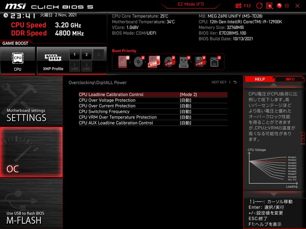 MSI MEG Z690 UNIFY_BIOS_OC_21