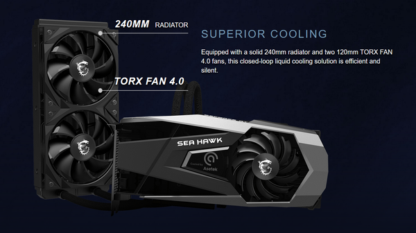 MSI GeForce RTX 3080 SEA HAWK X 10G LHR_AIO-Water-Cooler