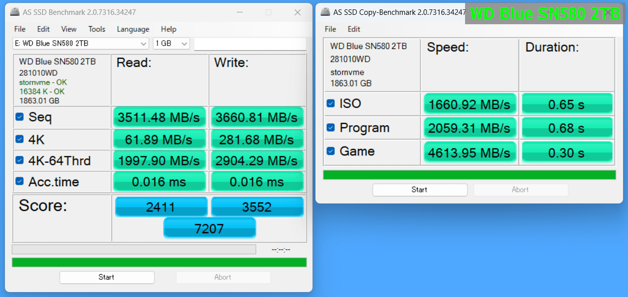 WD Blue SN580 2TB_AS_1GB