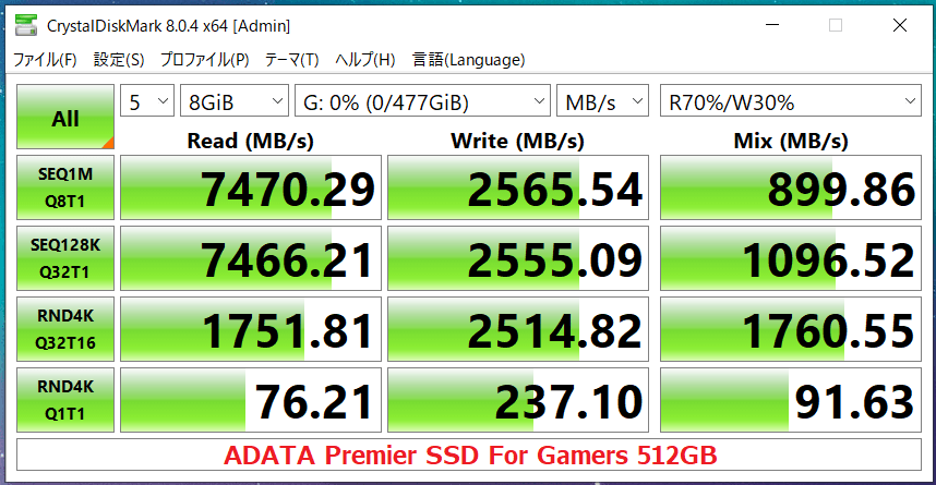 ADATA Premier SSD For Gamers 512GB_CDM8