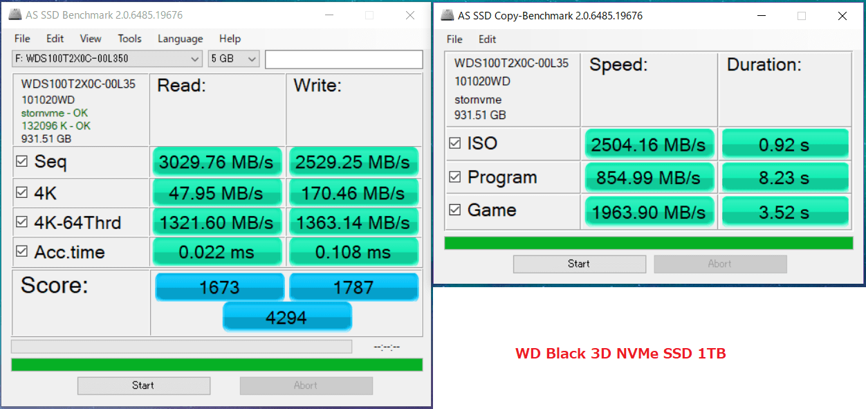 WD Black 3D NVMe SSD 1TB_AS