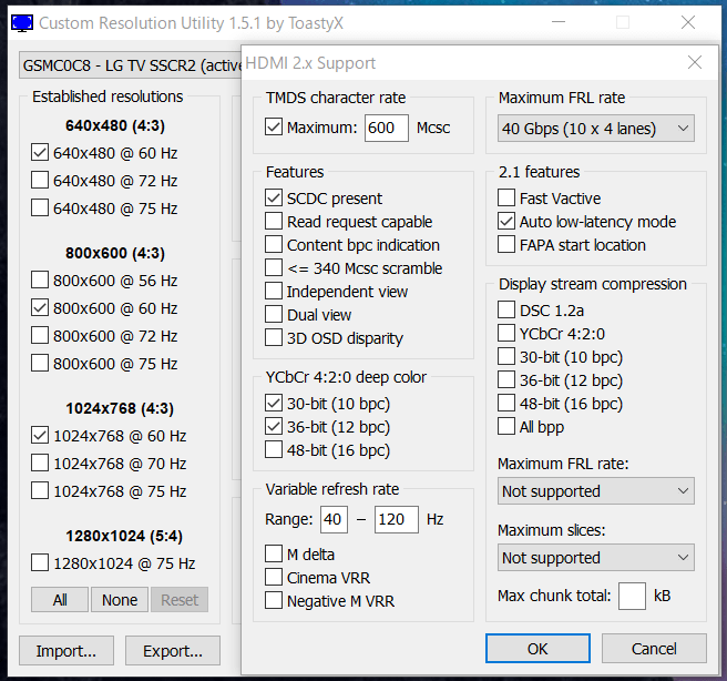 LG OLED C1_HDMI2.1 Specification