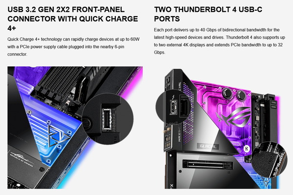 ASUS ROG MAXIMUS Z690 EXTREME GLACIAL_TB4