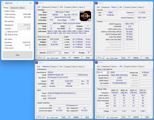 ASRock B650M PG Riptide WiFi_TRZ5N_16GBx2_6000-C30_RT