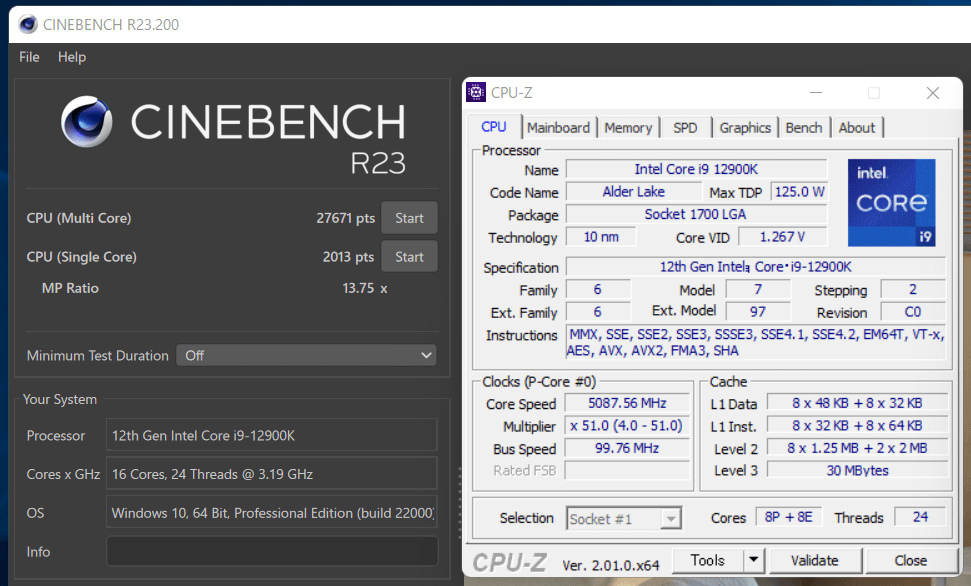 NZXT N7 Z690_Cinebench R23_VFc
