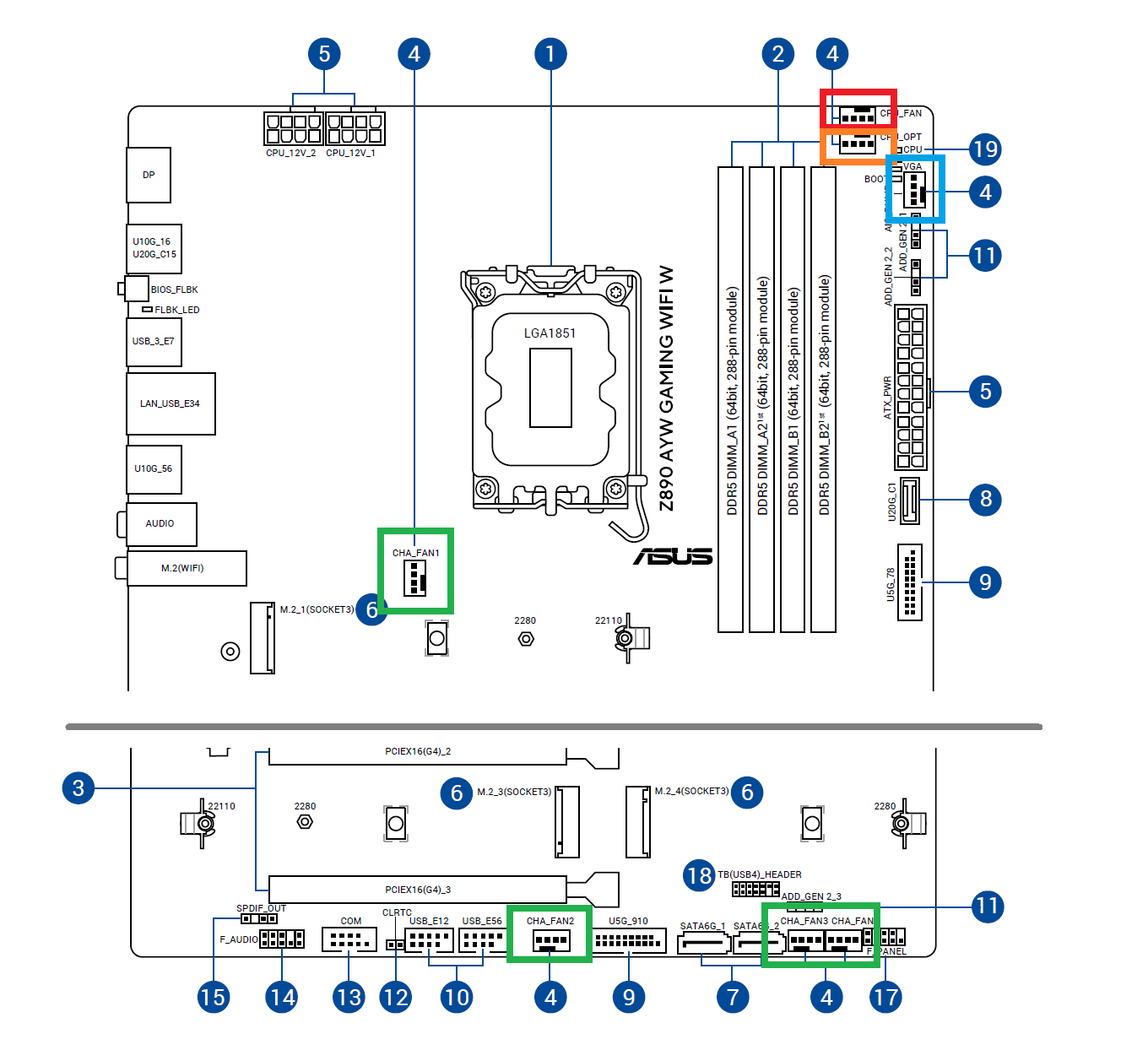 ASUS Z890 AYW GAMING WIFI W_Fan