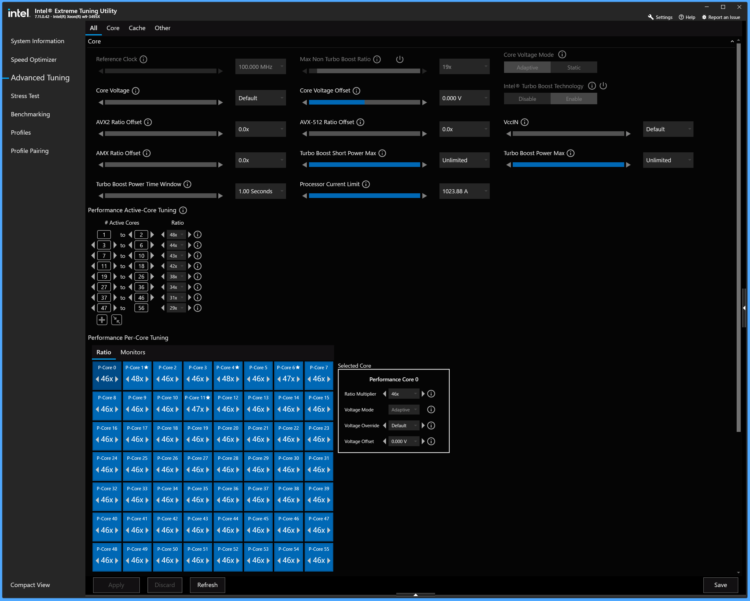 ASUS Pro WS W790E-SAGE SE_3495X_XTU