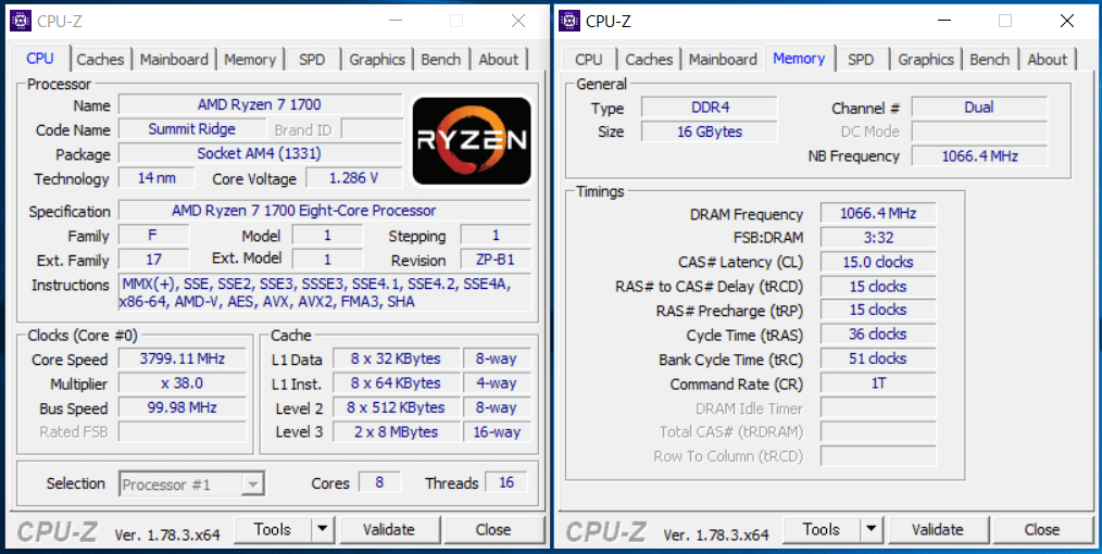 Ryzen 7 1700 memory oc2133