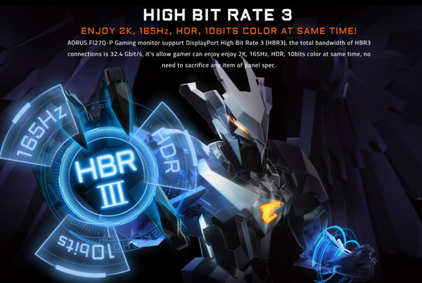 GIGABYTE AORUS FI27Q-P_HBR3