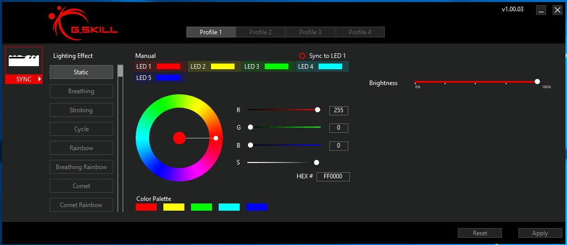 Trident Z Royal Lighting Control_Trident Z RGB