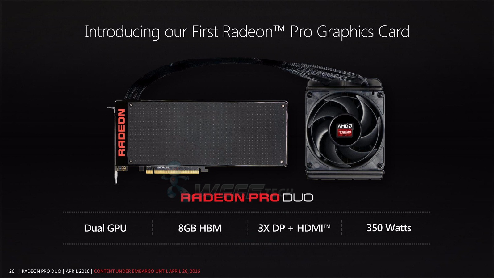 Amd Radeon Pro Duoのプレス向け資料がリーク 自作とゲームと趣味の日々