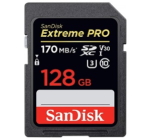 SanDisk SDXC Extreme Pro UHS-I Class10 128GB