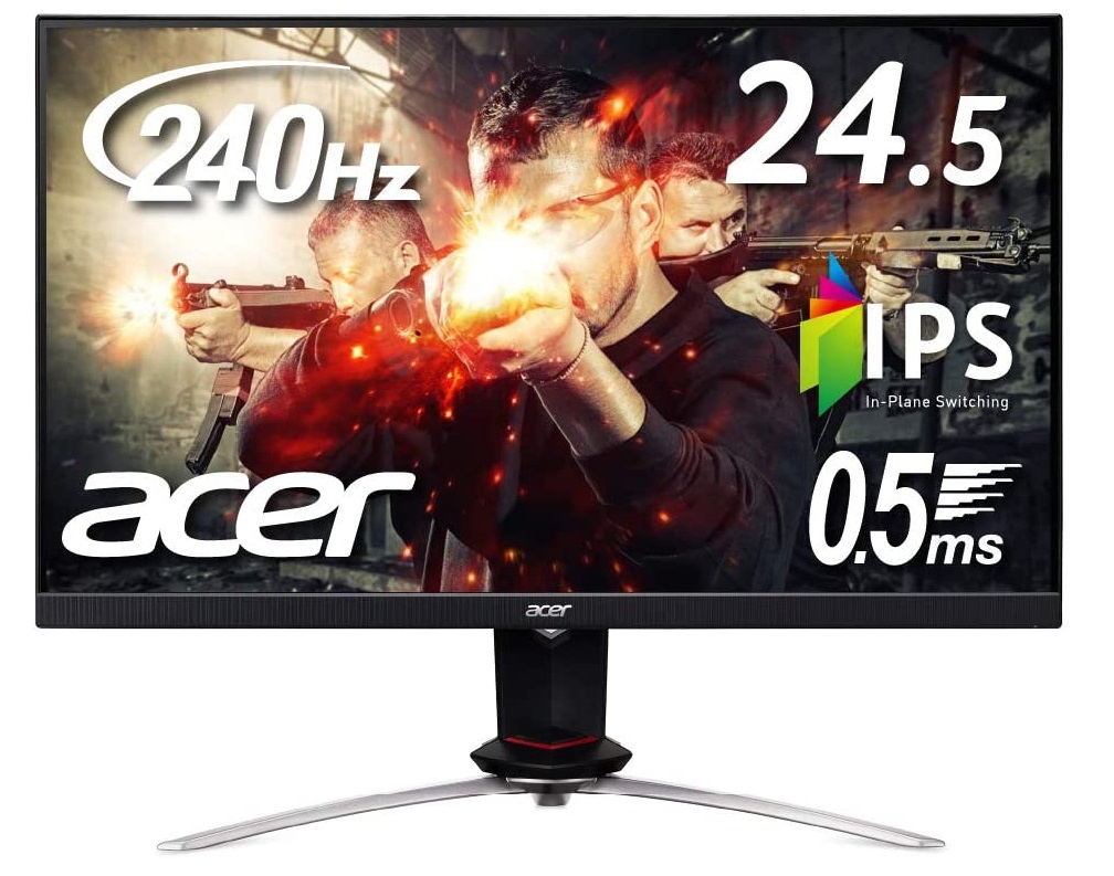 AcerからフルHD/240HzのIPS液晶モニタ「XV253QXbmiiprzx」が3月25日 