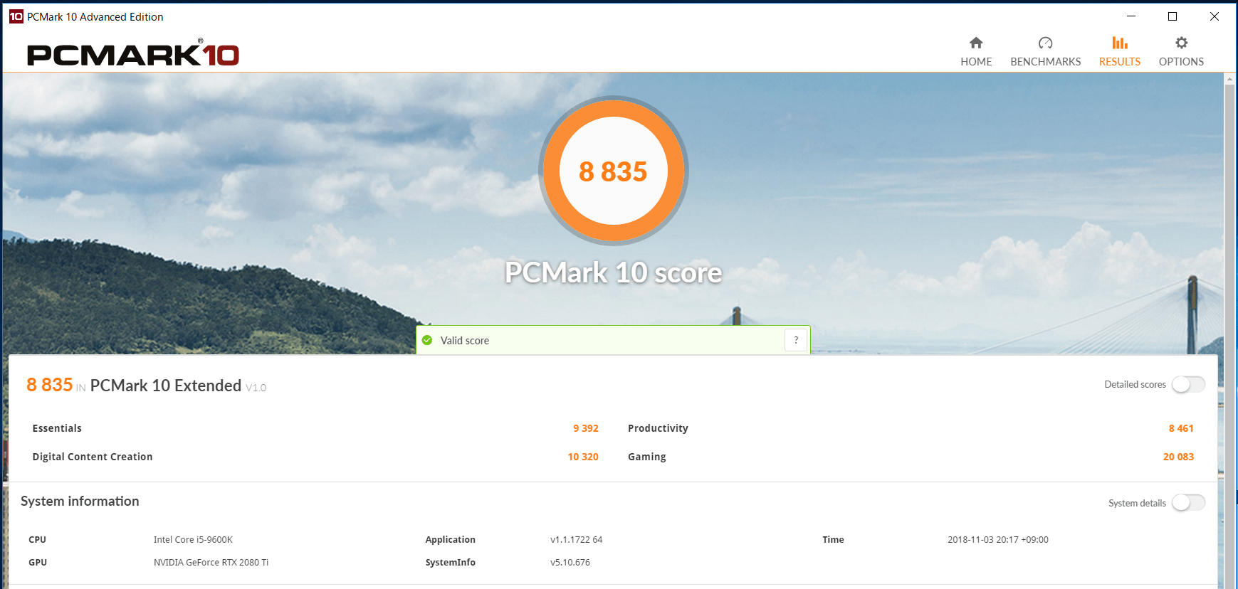 Core i5 9600K_PCMark10
