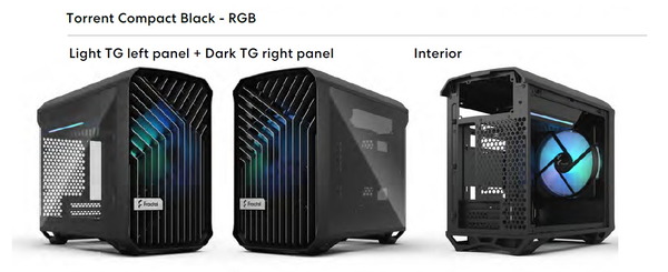 Fractal Design Torrent Nano Black RGB TG Light Tint