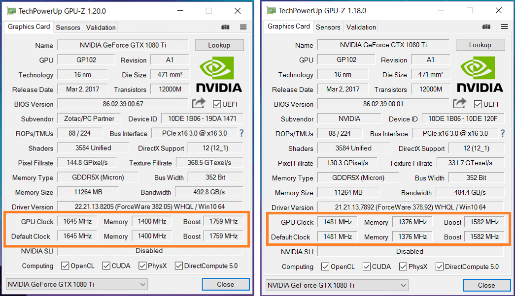 GTX 1080 Ti ref-vs-foc