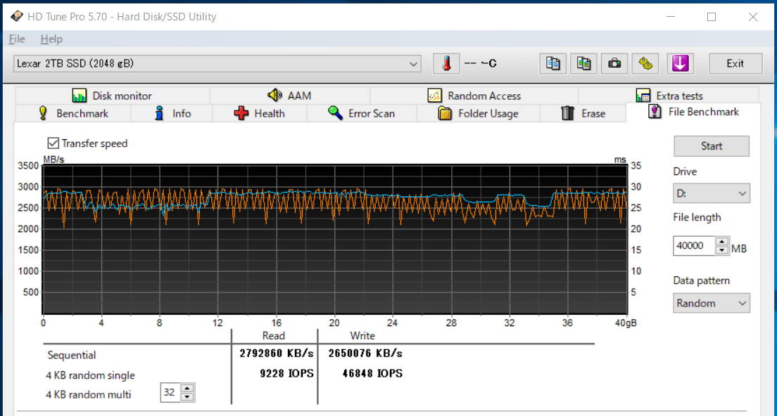 Lexar NM620 2TB_SLC-cache