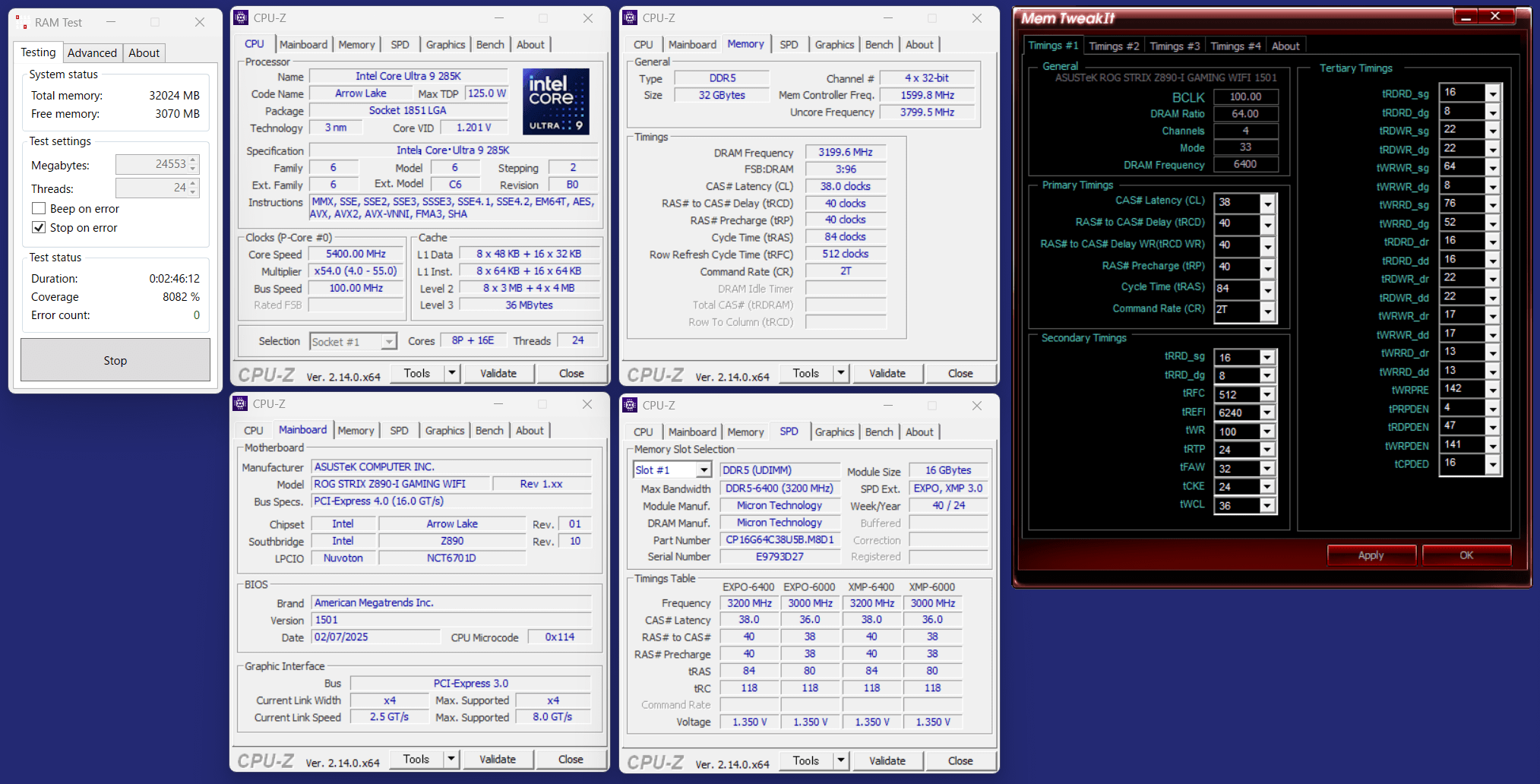 ASUS ROG STRIX Z890-I GAMING WIFI_CPO_16GBx2_6400-C38_RT