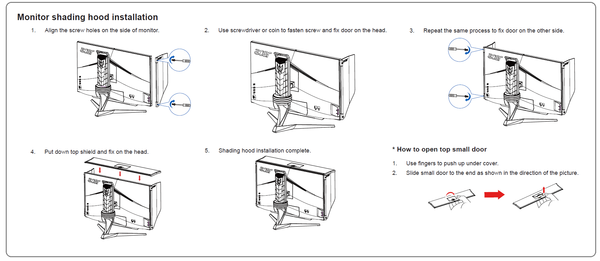 Acer Predator X27_Monitor  hood installation