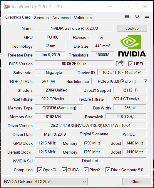 GIGABYTE AORUS 15-XA_RTX 2070_GPU-Z