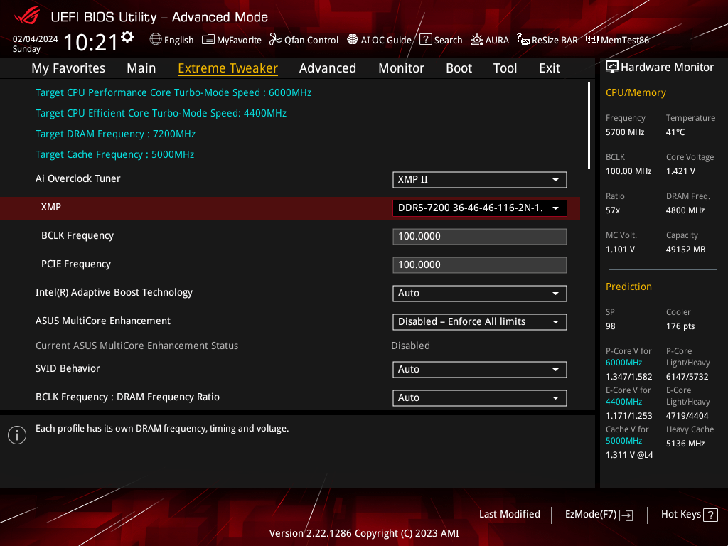 CORSAIR DOMINATOR TITANIUM RGB_CMP48GX5M2X7200C36_BIOS