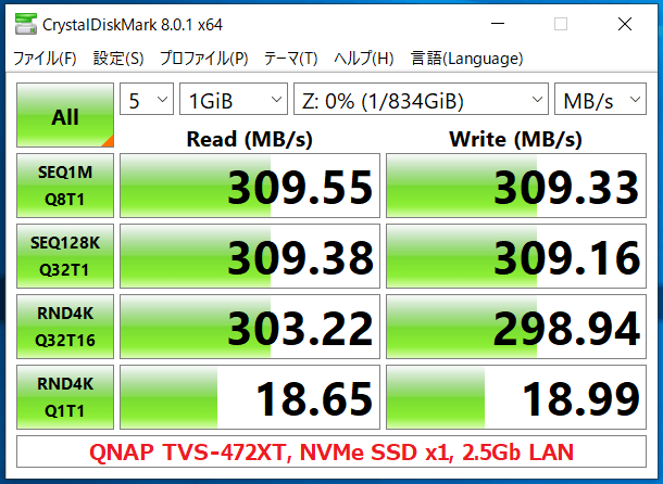 QNAP TVS-472XT_CDM8_NVMe SSD x1_2.5Gb LAN