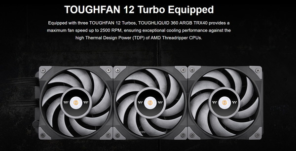 Thermaltake TOUGHLIQUID 360 ARGB TRX40_fan