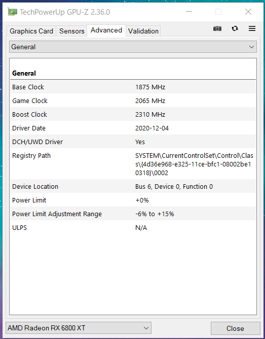 ASRock RX 6800 XT Phantom Gaming D 16G OC_GPU-Z (2)