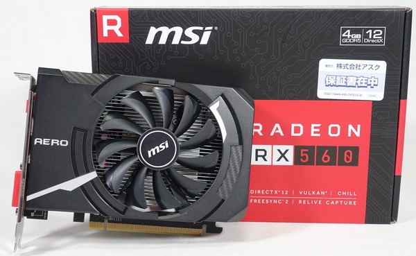 MSI Radeon RX 560 AERO ITX 4G OC