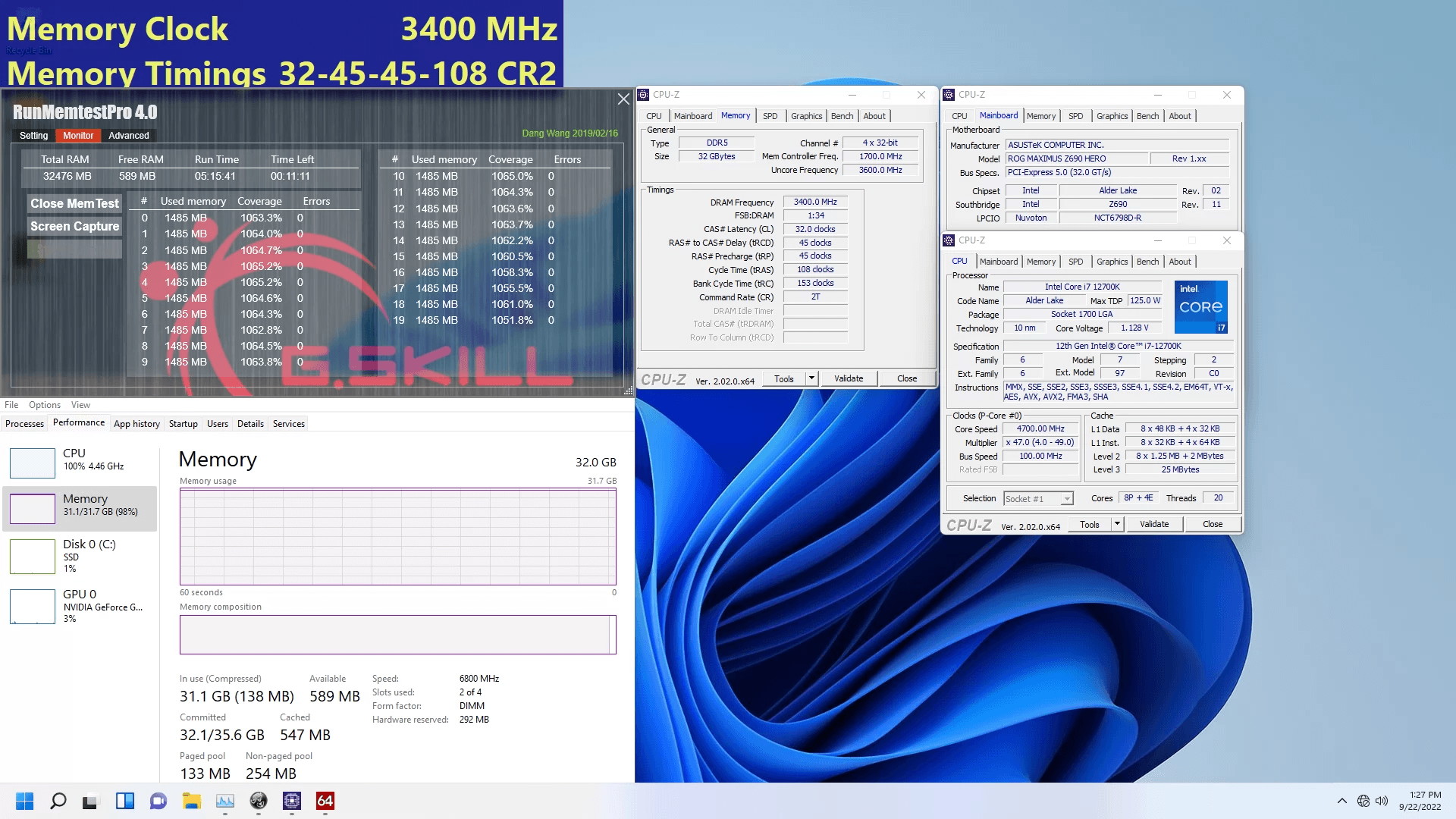 G.Skill Trident Z5 RGB」に6800MHz/CL32対応モデルが登場 : 自作と