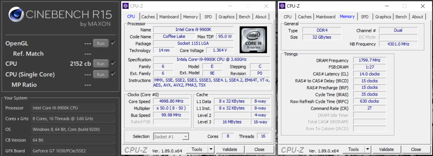 NZXT N7 Z390_OC Test_cinebench