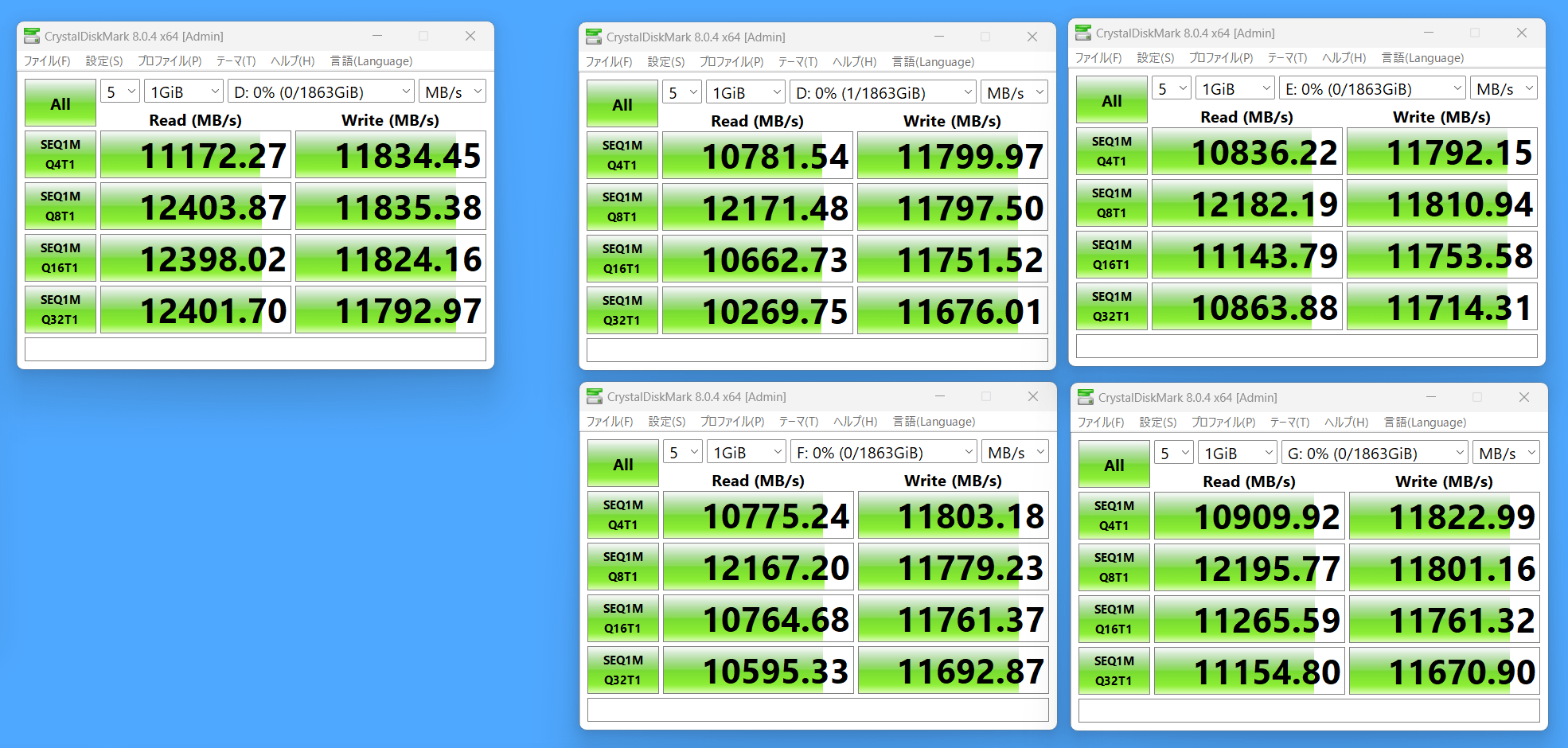 x1 vs x4_BS-1024KiB_T1