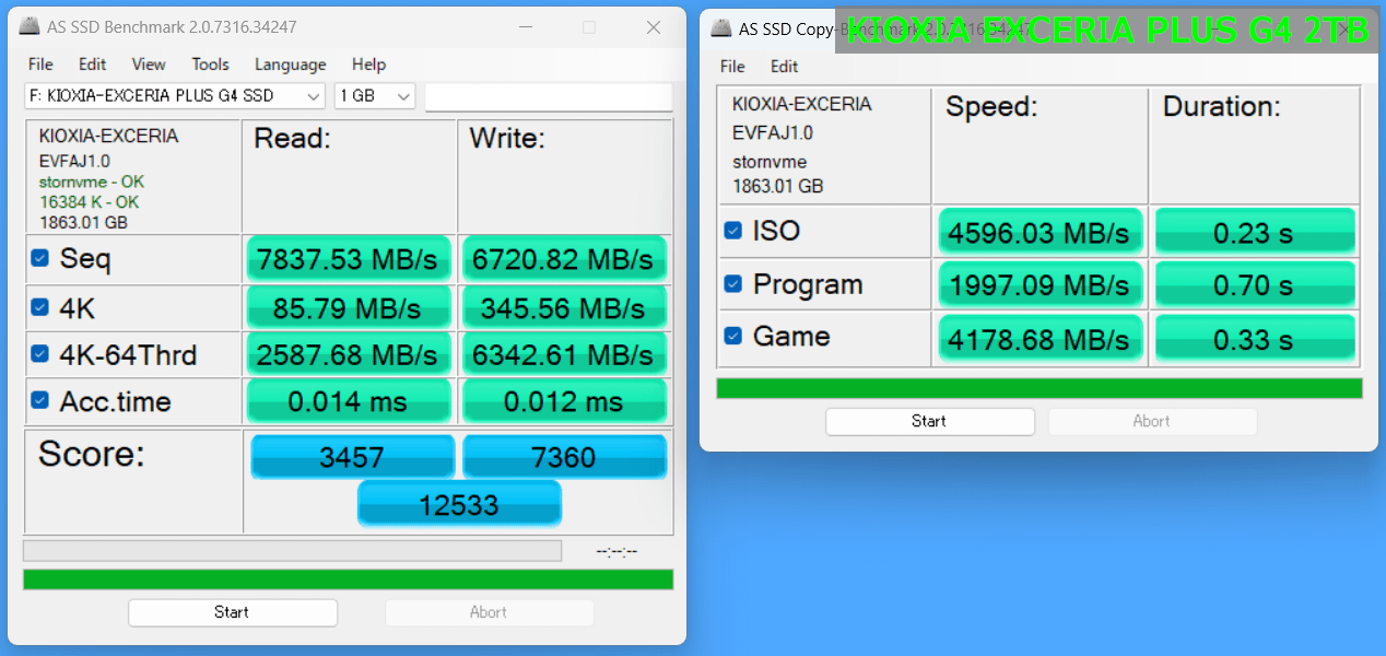 KIOXIA EXCERIA PLUS G4 2TB_AS_1GB