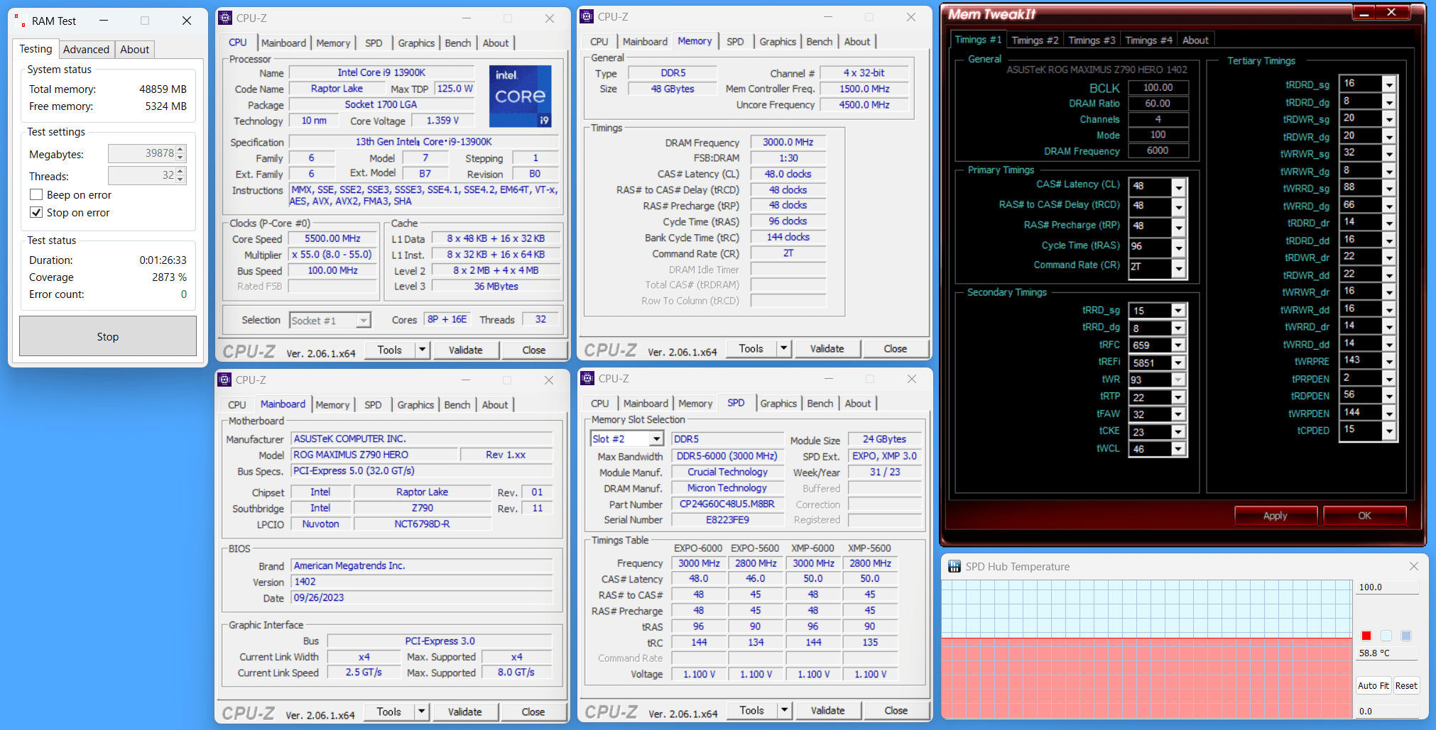 Crucial Pro CP2K24G60C48U5_13900K_6000C48_RT