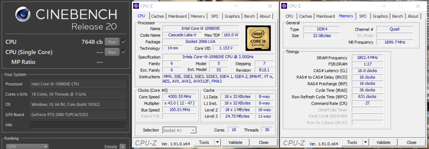 Intel Core i9 10980XE_cinebench-R20