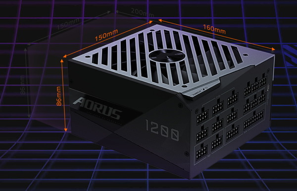 GIGABYTE AORUS P1200W 80+ PLATINUM MODULAR_size