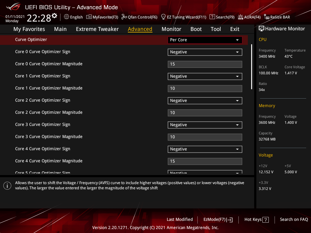 ASUS ROG Crosshair VIII Dark Hero_OC Test_BIOS (3)
