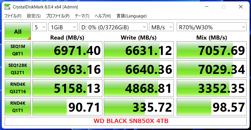 WD BLACK SN850X 4TB_CDM8
